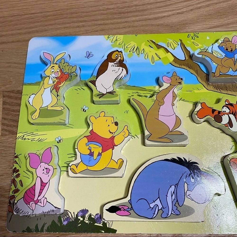 Melissa & Doug Winnie the Pooh Puzzle Block Wooden Kids Toy